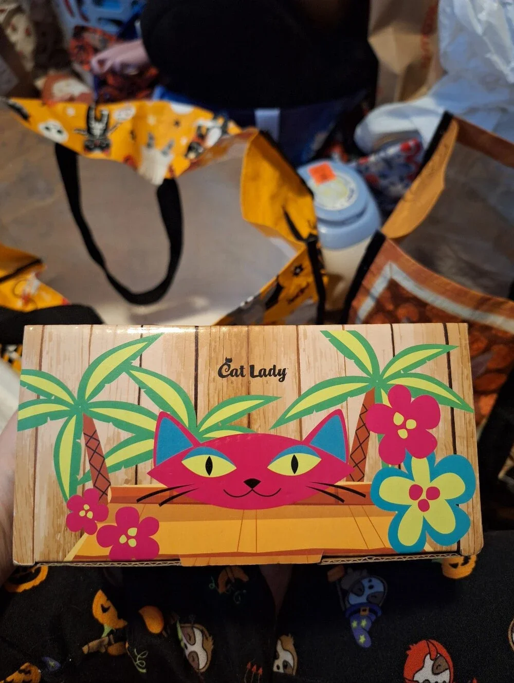 CatLadyBox Tiki Cat Wine Glass Set